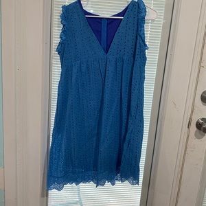 Blue dress with built in shorts